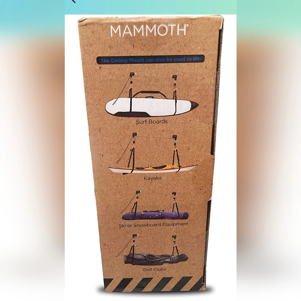 CEILING MOUNT BIKE HOIST MAMMOTH  for your garage, dorm. or apartment
